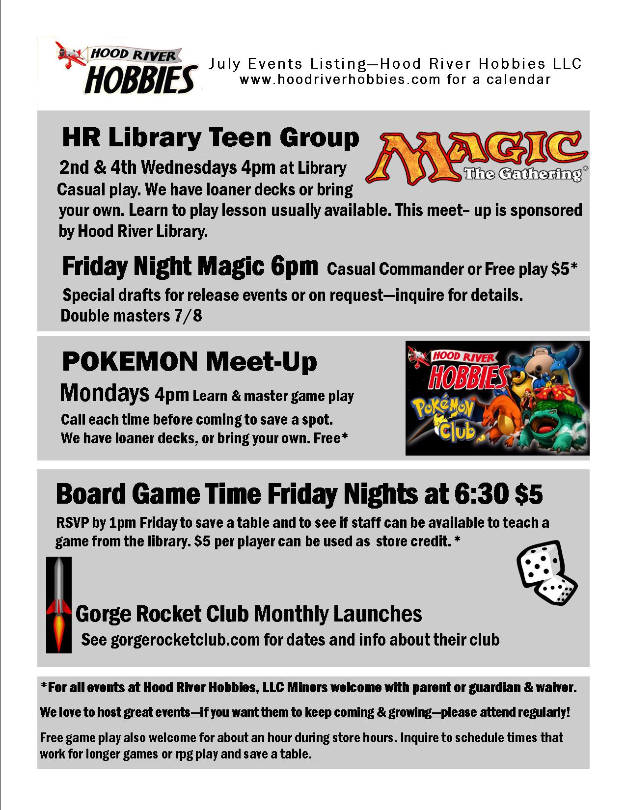 Board Game Time – Hood River Hobbies